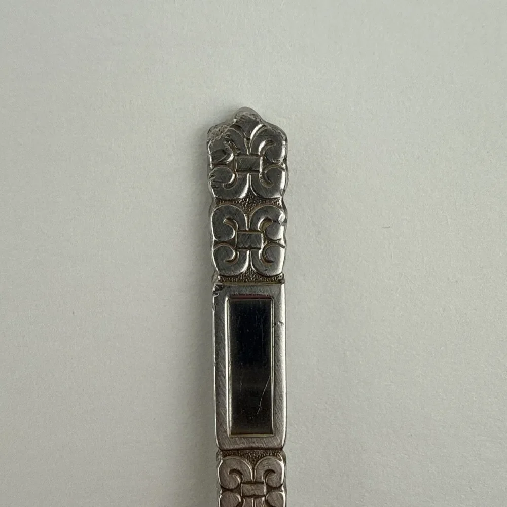 Vtg Lot 4 Madrid No Black Accent Teaspoons Oneida Community Stainless Flatware